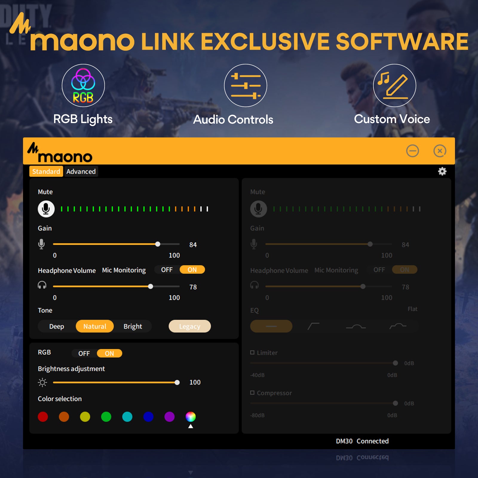 DM30RGB USB Microphone