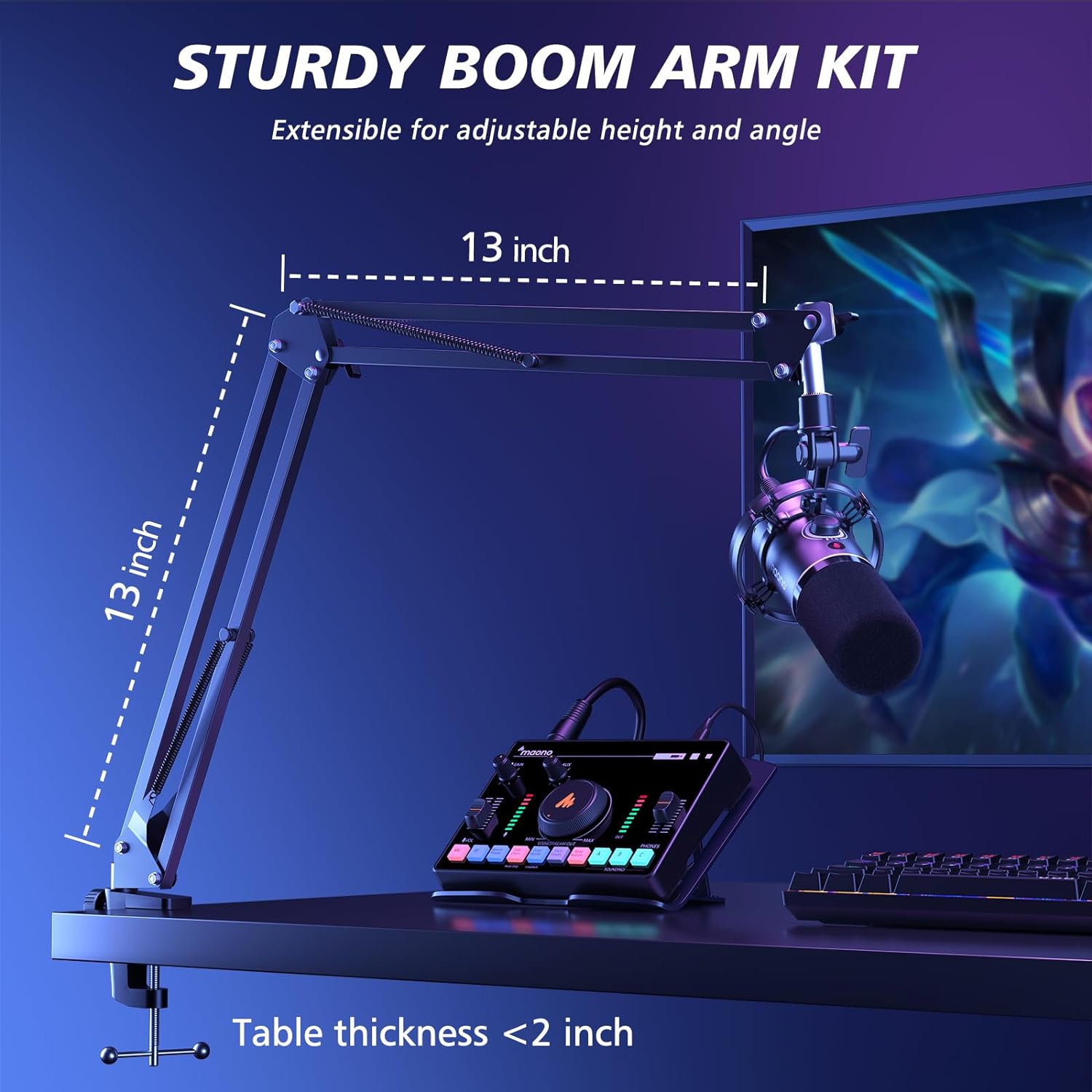 PD200XS USB/XLR Microphone and Microphone Arm