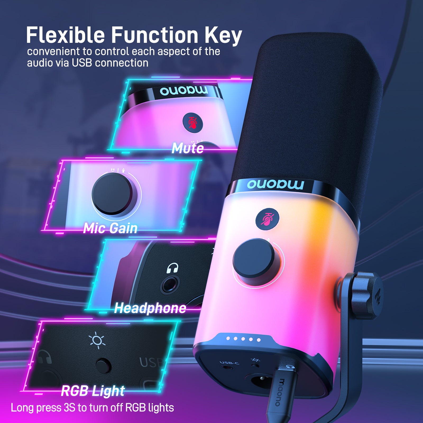 PD100X RGB USB/XLR Mikrofon