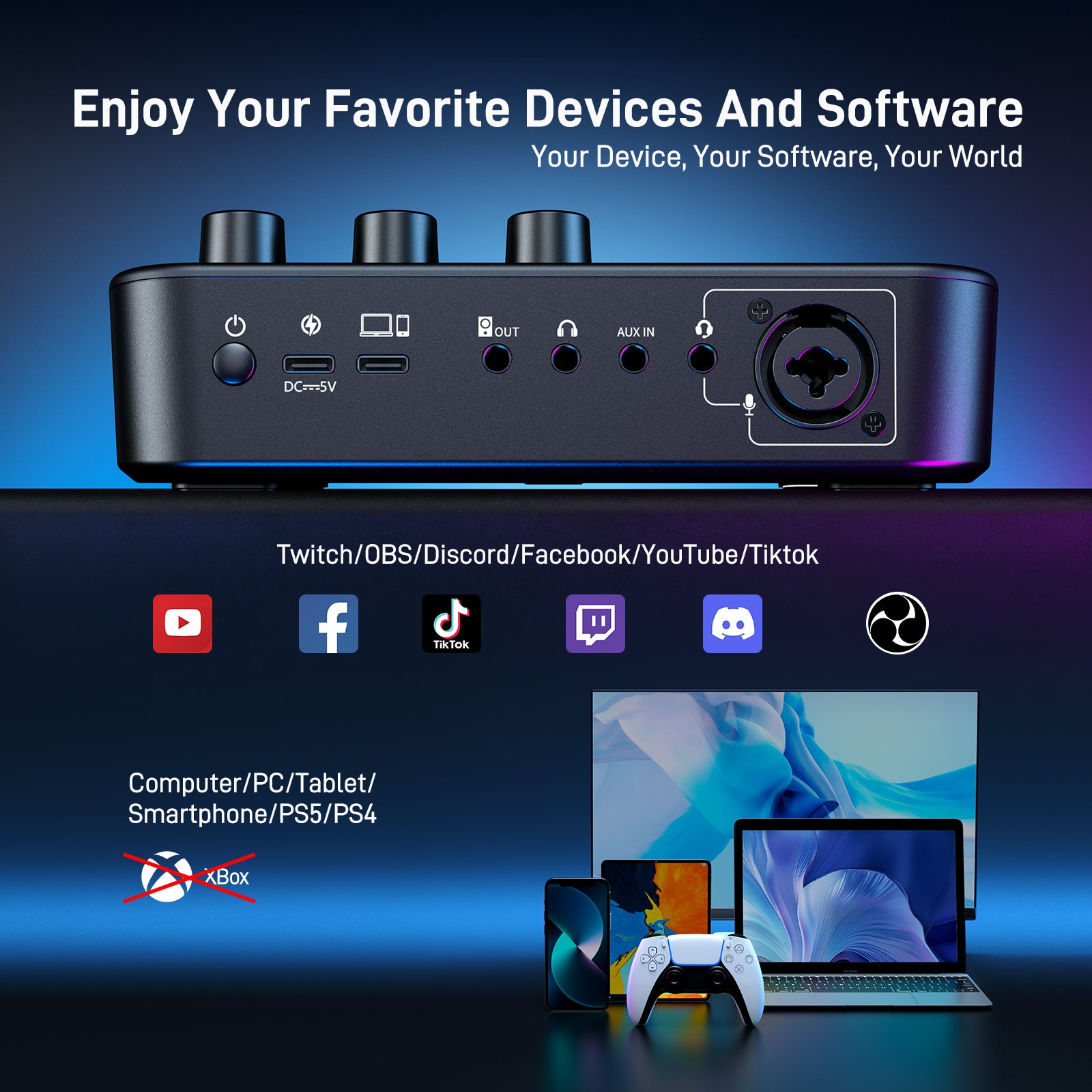 Mixer audio da gioco G1 NEO
