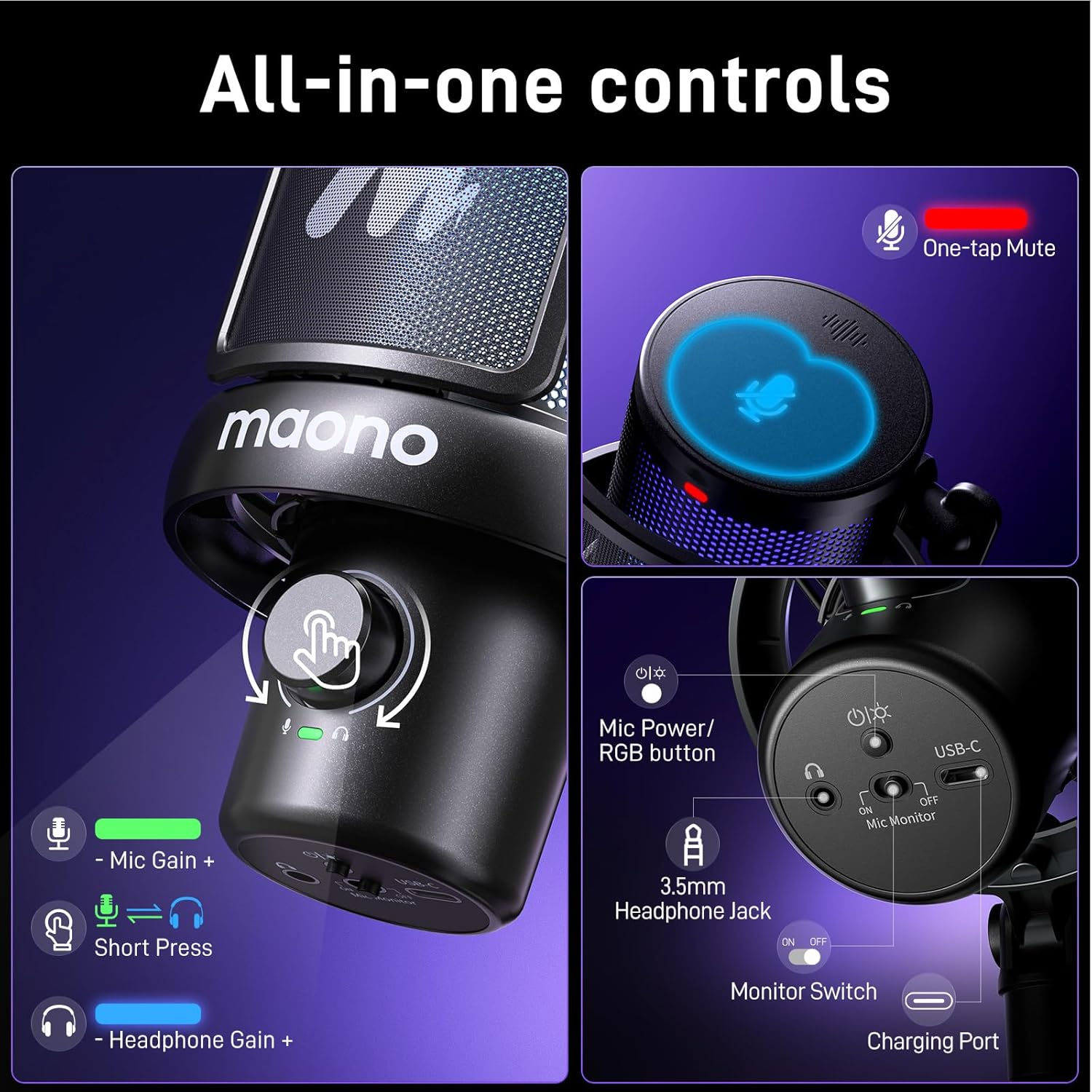 DM40RGB USB Mikrofon