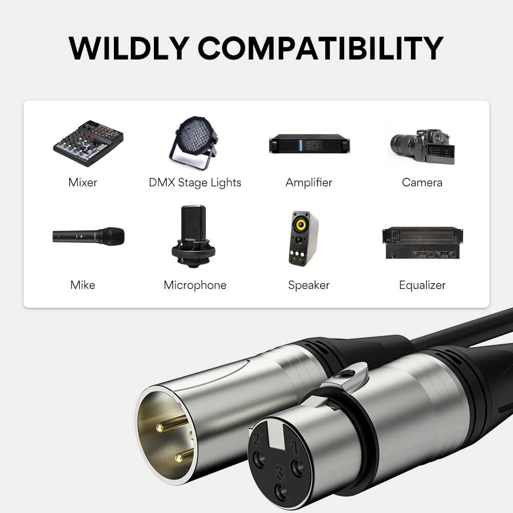 Cavo microfonico XLR premium da 1,8 m